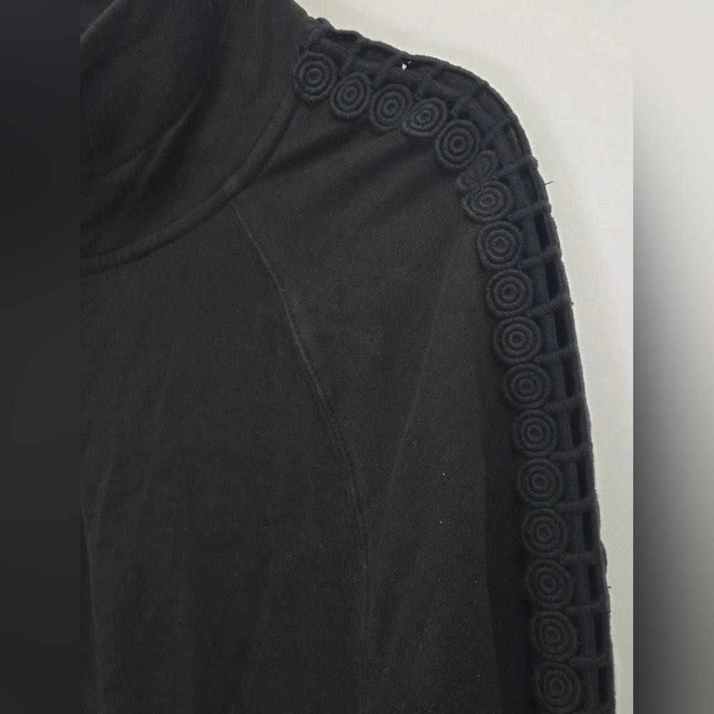 Lilly Pulitzer Skipper Solid Popover Dress Half Zip Black Size Large - Picture 4 of 8